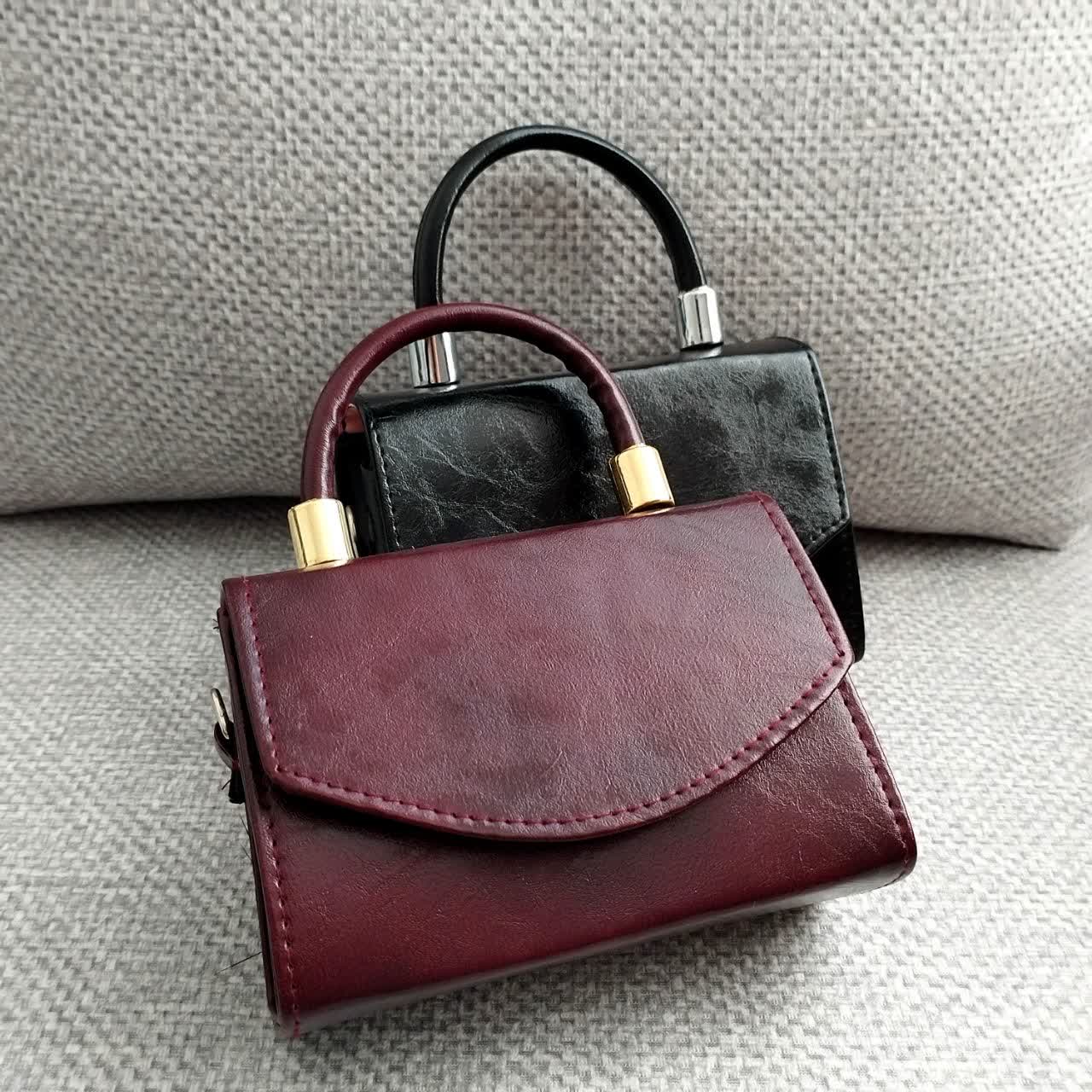 کیف دستی دوشی چرم شسته کد 936